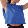 Women’s 100% Cotton Cropped Workout Tank Tops Soft Breathable Loose Fit Muscle Tank for Gym Yoga Running