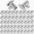 50-Pack GUOFIS Angle Stop Valve with Multi-Turn,1/2-Inch Fip Iron Pipe x 3/8-Inch OD Compression Water Shut-off Valves(LF Brass Chrome Plate)(VALVE365-50Pack)
