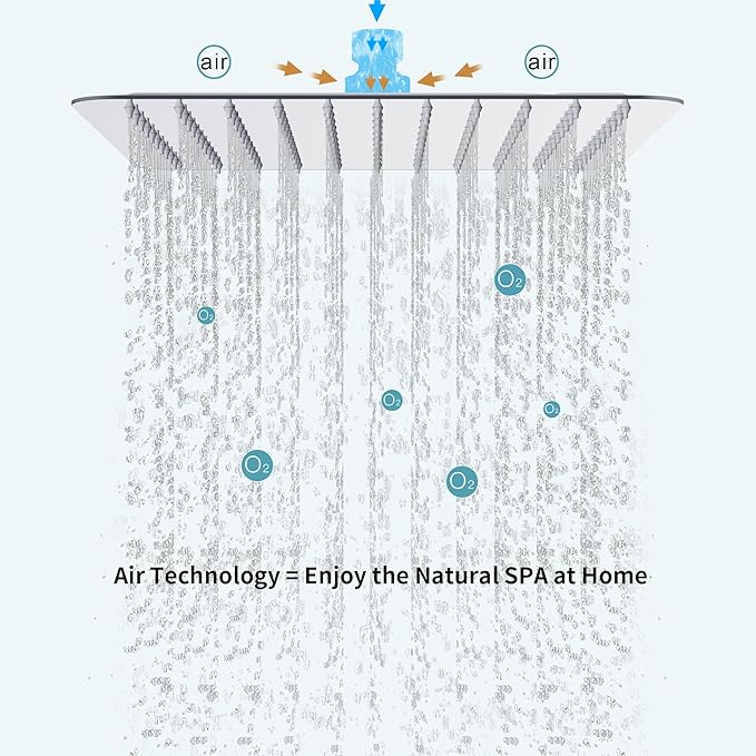 SR SUN RISE 10 Inches All Metal Bathtub Faucet Set Shower System with Tub Spout Square Rain Shower Head and Handheld Combo Shower Fixtures, Modern Valve and Trim Kit, Polished Chrome