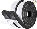 fowong Air Conditioner Window Seal 2 Inch X 1 Inch, Thick AC Weather Stripping High Resilience Foam Sealing Tape Adhesive AC Window Seal Kit 6.5ft Long (6.5ft x 2 Rolls, Black)