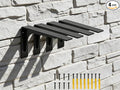 8 inch x 4.7 inch Shelf Support Bracket Heavy Duty, L Shelf Brackets ,max Load 300lbs, , Metal Brackets for Shelves, Counter Bracket ,Corner Brace,Pack of 4. (8 "x 4.7 " Supporting Bar)