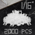 Storystore Tile Leveling Clips Tiles Leveler Spacers - 2000 Spacers Tile Leveling System 1/16 Inch Clips Lippage Free Tile and Stone Installation for PRO and DIY