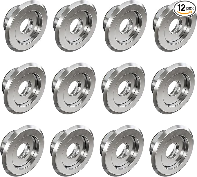 Recessed Fire Sprinkler Escutcheon 1/2 in. IPS - 2 Piece in Chrome - Depth Adjustment Range up to 3/4 in. for Fire Sprinkler Trim