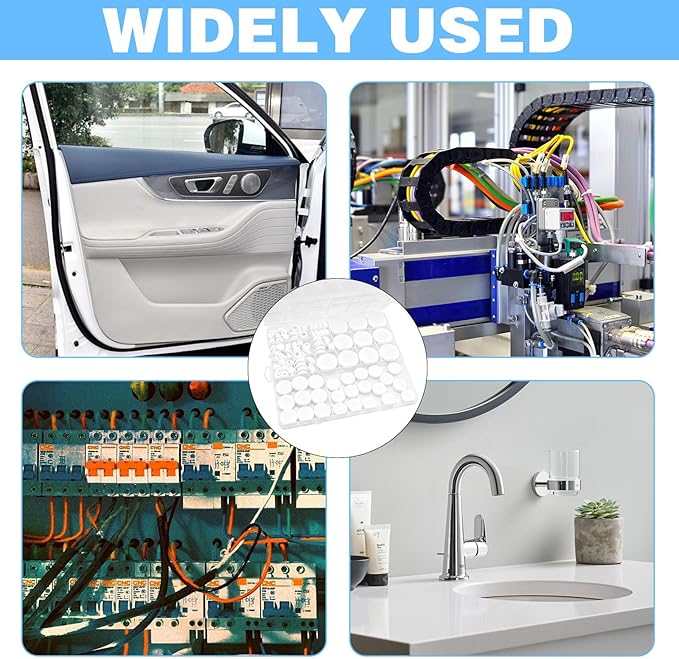125Pcs White Rubber Plug Box, Silicone Tool Various Sizes of Round Hole, Rubber Plugs for Round Holes, Silicone Plugs Suitable for Furniture Car Wiring