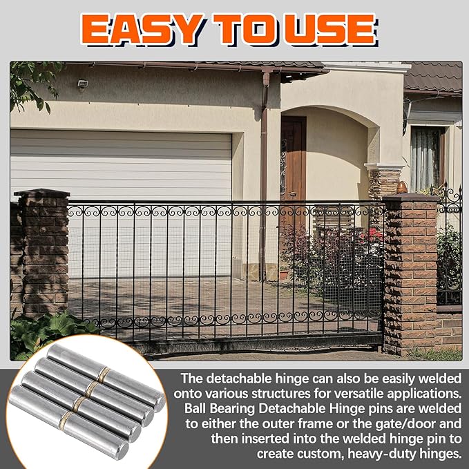 30 Pack 3-1/8" x 1/2" Weld on Bullet Hinges BBQ Smoker Weldable Barrel Hinges Heavy Duty Carbon Steel Detachable Gate Door Fittings for Swing Door Trailer Ramp