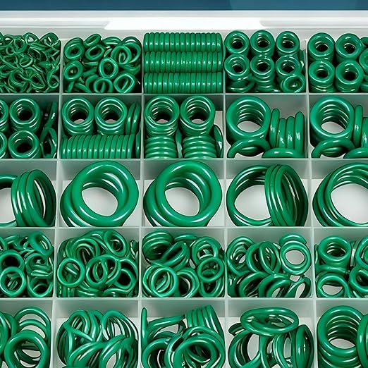 AC O Ring Assortment Kit, Wear-Resistant Car Repair Accessories | Seal Rubber O Rings Assortment Set,for Compressor and Professional Plumbing Faucet Seal Repair
