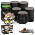 XFasten Butyl Joist Tape for Decking, 2 Inch x 50 Feet (24-Pack), Professional Butyl Deck Joist Tape 2 Inch Waterproof Roof Sealant Flashing Tape, Black