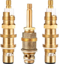 Dreyoo Ceramic Disc Cartridge Replacement for 910-030, Diverter Stem Replacement for 910-022, Shower Valve Faucet Cartridge Compatible with Price/Pfister, Hot Cold Diverter, Brass Construction