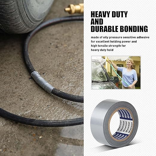 Duct Tape Heavy Duty Waterproof - 1.88 in 35 Yards Tearable Silver Duct Tape No Residue Strong Adhesive for Home Repair Use,Carpet Binding,Bundles