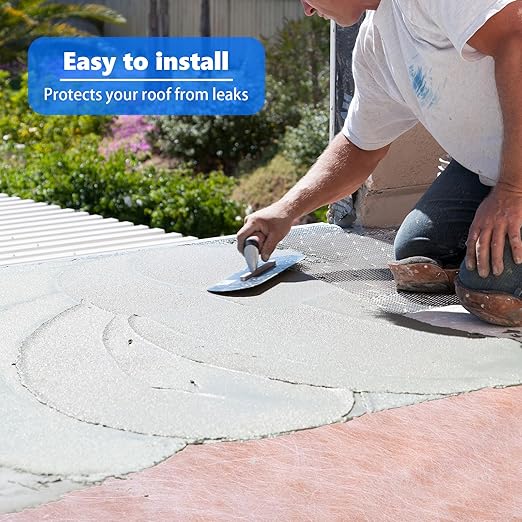 Waterproof Membrane 23.6mils/0.6mm Thickened 3.3ft x 98.4 ft / 325 Sq Ft Tile Underlayment Waterproofing Membrane PE Fabric for Shower Walls, Bathroom Flooring, Wet Room, Tile, Sauna, Steam Room
