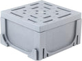 URA WATER - Four-Way Connector for Gray Plastic Drain UA-100 Series