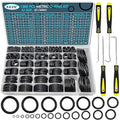 KEZE 32 Size 1380 Pcs Metric Rubber O Rings Assortment Kit with 4 Pieces O Rings Remover Tools Set for Assorted Faucet Plumbing Automotive Repair Air or Gas Sealing ID 3mm-50mm