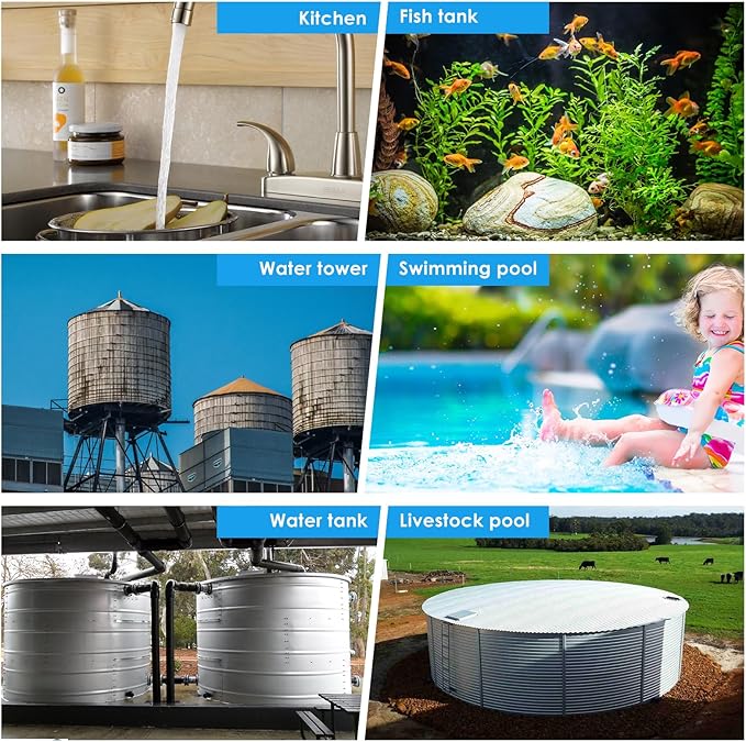 Water Level Control Float Valve 304 Stainless Steel 1/2" Connection Types Fully Automatic Mini Floating Ball Valve Auto Shut Off Water Tank Water Level Controller Valve Side Water Intake