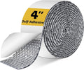 Double Bubble Reflective Foil Insulation Tape, Self-Adhesive Ac Pipe Insulation Wrap for AC Hose, HVAC Duct, Exhaust Hose, Bubble Wrap Insulation for Weatherproof Attics, Windows, Garages - 4 inch