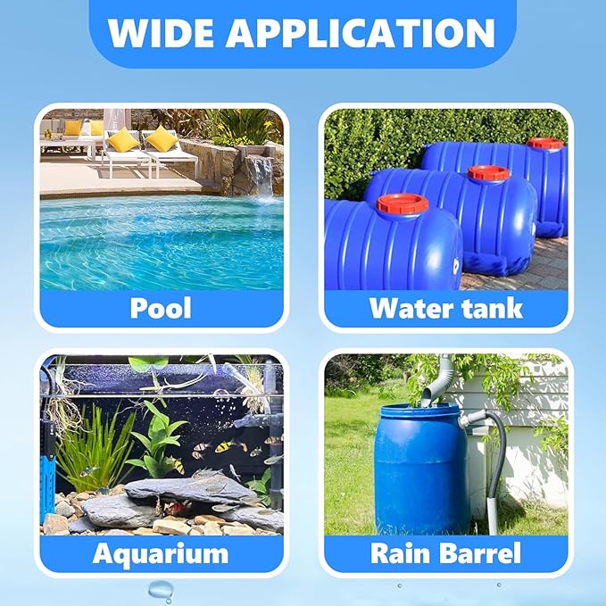 Bulkhead Fitting 4 Inch PVC - Heavy-Duty Plumbing Kit for Water Tank, Aquariums, Rain Barrels & Pools with Reinforced Seals