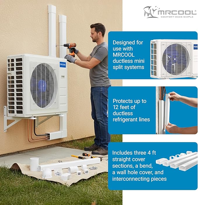 MrCool LineGuard 4.5" Line Set Cover - 12 ft