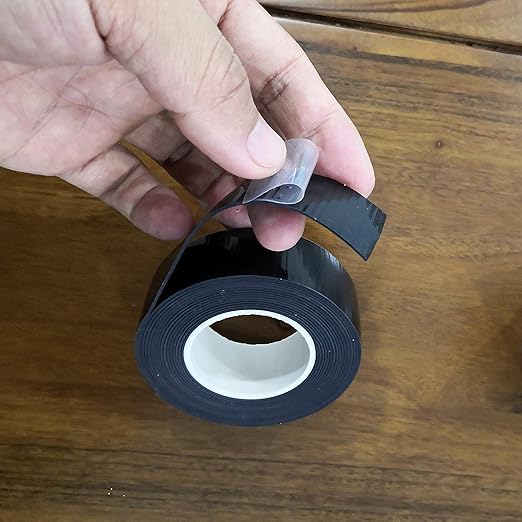 LLPT Self Fusing Tape 2 Pack Self Bonding Wrap Tape 33Ft Total No Adhesive Weatherproof for Hose Emergency Repair Cable Insulation Barbell Pull Up Bar Dumbbell Tools (SFB36)