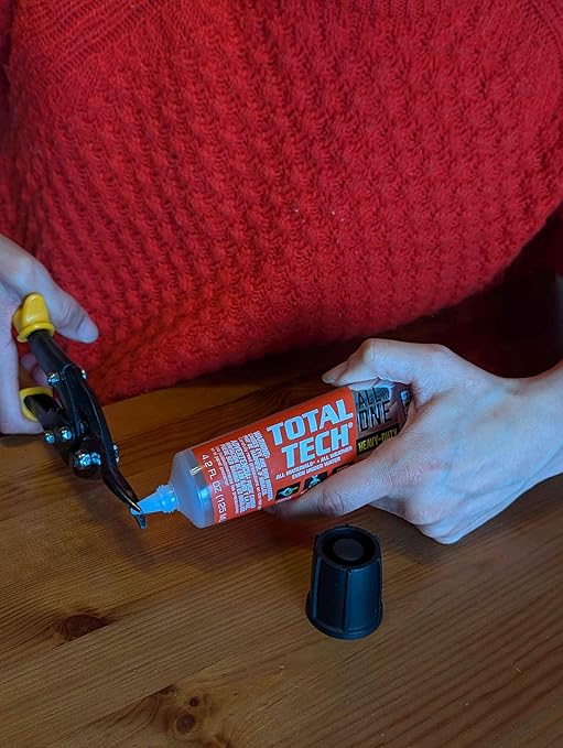 Total Tech, Clear, 4.2oz Tubes, Heavy-Duty Adhesive & Sealant Caulk, Flexible, All-Weather, Watertight, UV-Resistant, High Strength, Instant Grab, Ideal for Pools, Sinks, Bathtubs