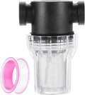 uxcell Pressure Washer Filter 1/2" NPT Female Thread, Inline Mesh Strainer Attachment, Stainless Steel Screen with Sealant Tape for Outdoor Gardening Inlet Water (Size:40 Mesh)
