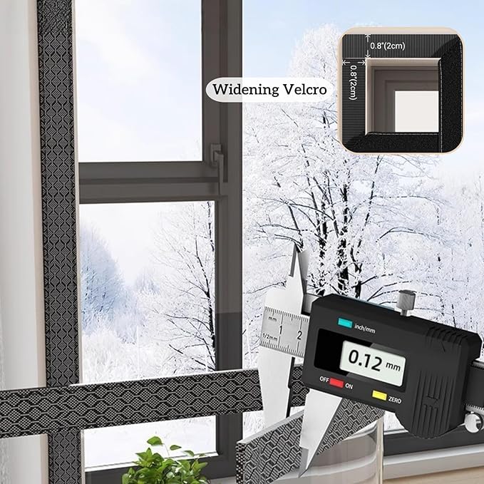 TECUUL Window Insulation for Winter, 63''X63'' Window Insulation Kit Thicken Plastic Transparent Window Film Easy Installation Keep Cold Out Weatherproof Soundproof Thermal Curtain