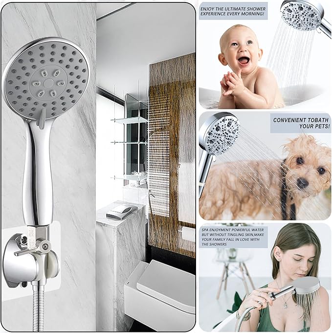 [2 Pack] Shower Head Shut Off Valve,304 Stainless Steel Mini Ball Valve NPT Thread(1/2"),Shower Head Flow Control Valve