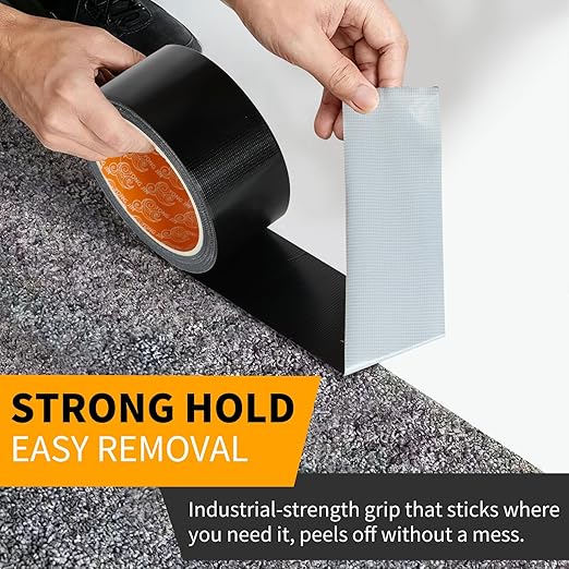 YONGJIN Strong Duct Tape Waterproof - 3 Pack 1.88 Inch x 20 Yards Each All Weather Duct Tape, No Residue, Heat Resistant, Multi-Purpose for Indoor Outdoor Repairs and DIY(Mixed)