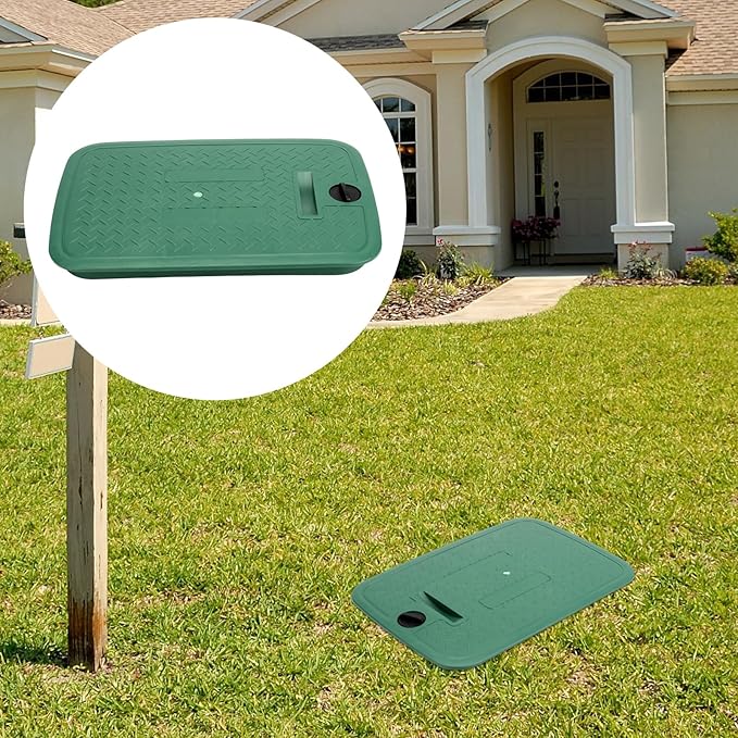 1 Pcs 12x17 Inches Rectangle Valve Box Cover Lid Replacement for Outdoor Green Sprinkler System Irrigation Control Water System Lawn (12x17 in)
