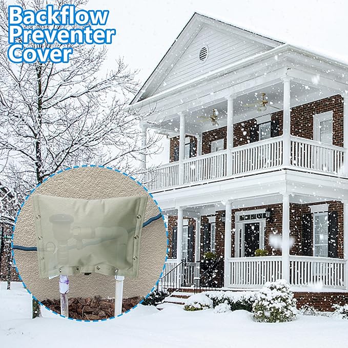 30 x 24 Inch Backflow Preventer Insulation Cover- 3 Way Opening Winter Pipe Insulation Sprinkler Valve Cover (5°F)- Waterproof Water Well Pump Covers for Outside Freeze Protection
