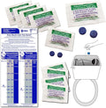 Flow Gauge Measuring Bag & Toilet Leak Detecting Tablets. Water saving for shower and faucet. 20 Dye tablets for bathroom Toilet Leak Detecting detect silent leaks
