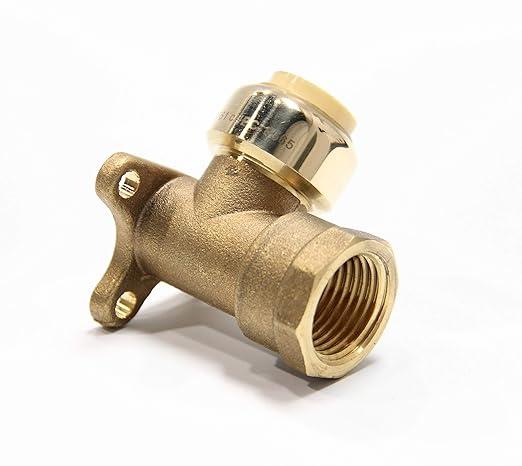 10-Pack EFIELD 3/4" Push Fit x 3/4" Female NPT Drop-Ear Elbows with 1 Disconnection Tool Clip