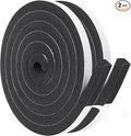 Yotache Window Insulation Weather Stripping 1/2" x1/2", Closed Cell Foam Tape Adhesive Rubber Seal Strip, 2 Rolls x 6.5 Ft Each, Total 13 Feet Long