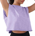 Women’s 100% Cotton Cropped Workout Tank Tops Soft Breathable Loose Fit Muscle Tank for Gym Yoga Running
