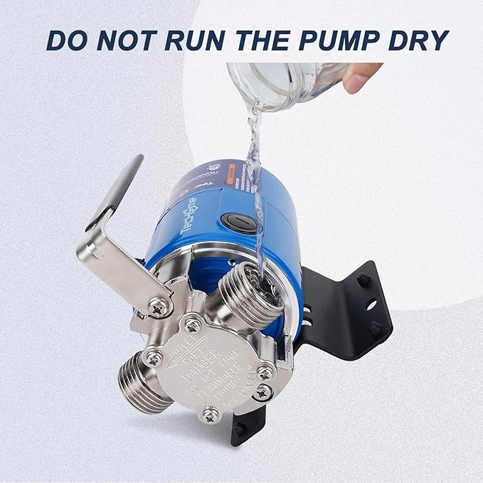 Pump with Hose, 115V 1/10HP 330GPH Power Water Pump Transfer Drain Pump, with Suction Hose Kit.