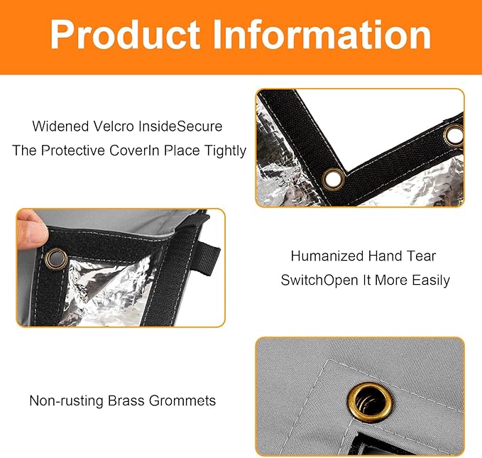 Insulated Backflow Preventer Pouch - Outdoor Pipe Insulation for Winter, Well Pump & Sprinkler Valve Protection