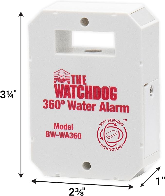 The Basement Watchdog Compact 110 dB Water Alarm w/360° Sensing Technology (BW-WA360)