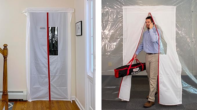 ZIPWALL ZipDoor ZDM Magnetic Door Kit, 1 Pack, White
