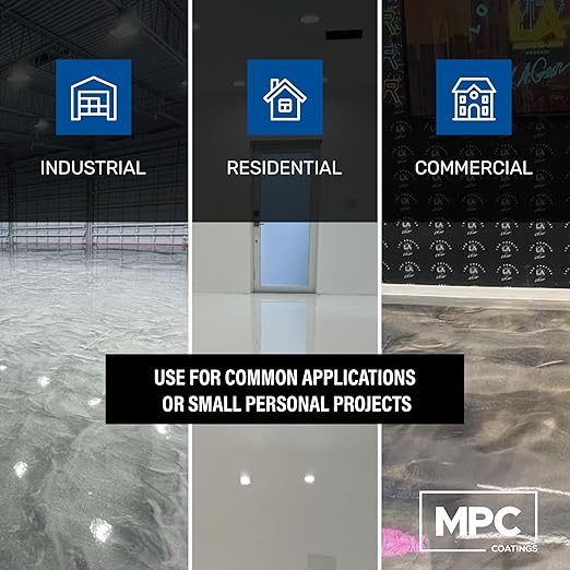 MPC-100 3-Gallon Epoxy-Resin Kit and 20-Inch LATUX Squeegee Trowel, Floor Epoxy Kit or Countertop Epoxy Kit for Industrial and Commercial Use