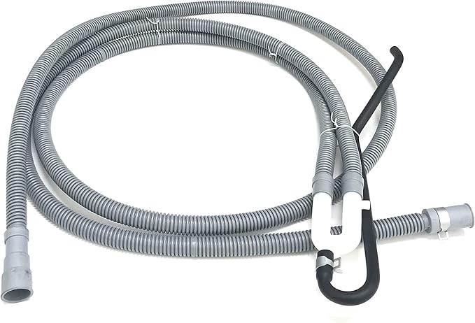 OEM LG Dishwasher Drain Hose For LDS6040ST, LDF7551ST, LDF7774WW, Gray