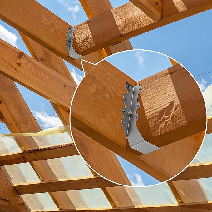2X8 Joist Hanger 20 Gauge LU28 Galvanizing Face Mount Joist Hangers for Wood Hurricane Ties Widely Applicable Rafter Ties - 25 pk