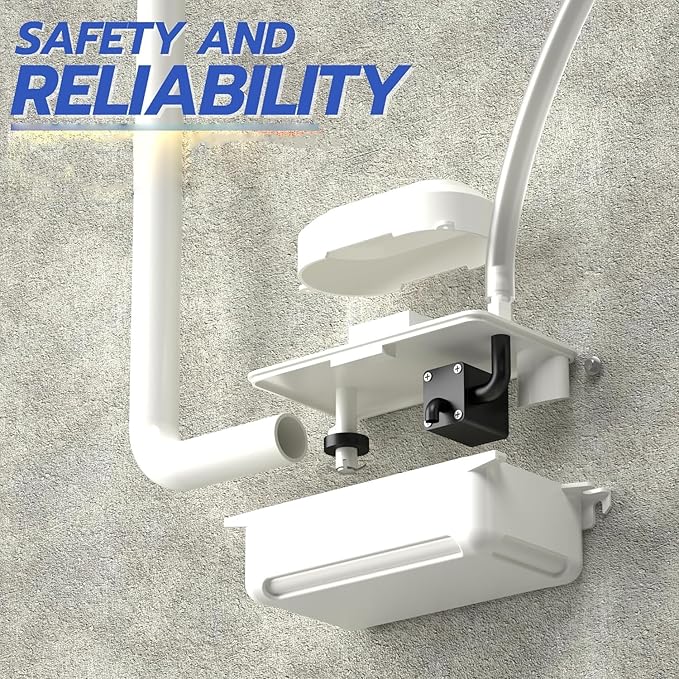 110V 0.6L Water Tank Condensate Pump, 6.6ft Lift Drain Pump for Ice Maker, 100L/H Flow, Commercial Ice Maker Drain Pump, Auto On/Off