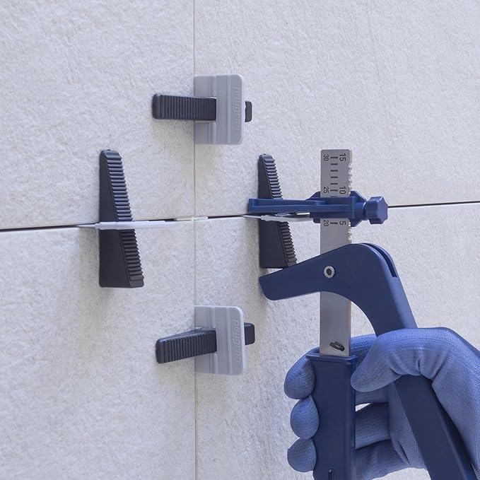 Peygran Tile Leveling System: Lippage Free Tile and Stone Installation for PRO and DIY. The Most Precise and Reliable Tile Leveling Clips on The Market. (1/16" (2mm): 300 Clips)