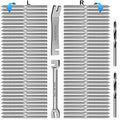 Steel DN Mate 70 Pack T316 Stainless Steel Right&Left Handed Thread Swage Lag Screws for Wood Post of 1/8" Steel Cable Railing Kit, Cable Railing Hardware, DIY Wood Baluster, Wrench Included DM35