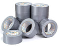Duct Tape Heavy Duty Waterproof, 30 Yards x 2 Inch, 12-Roll Pack, All-Weather Grey Duct Tape Bulk, Strong, No Residue, Industrial and Professional Use