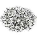 1/16"(1.5mm) Aluminum Crimping Loop Sleeve, Wire Rope Stop Sleeve, Double Crimp Sleeve Cable Ferrule for Wire Rope and Cable 150PCS (1/16"(1.5MM))