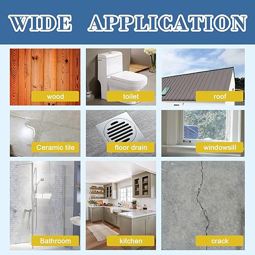 Waterproof Glue,Invisible Agent,Strong Waterproof Transparent Sealant,for Bathroom, Kitchen, Garden, Roofs, Walls (1, Kilograms)