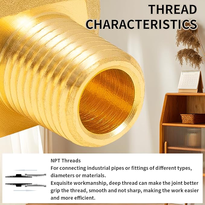 ChillWaves Brass Pipe Fitting, 45 Degree Barstock Street Elbow 1/8" NPT Female x 1/8" NPT Male Thread Adapter(2-PACK)