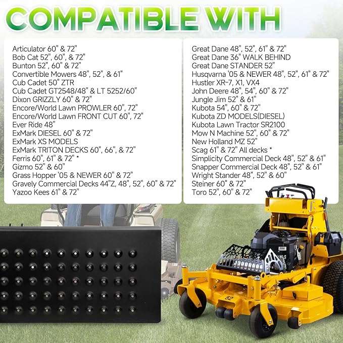 ACS6000ULS Mower Chute Blocker, Advanced Chute System Fit for Ferris, Exmark, Gravely, Hustler, Kubota, Great Dane, Zero Turn Mowers, OE 088-6003-00