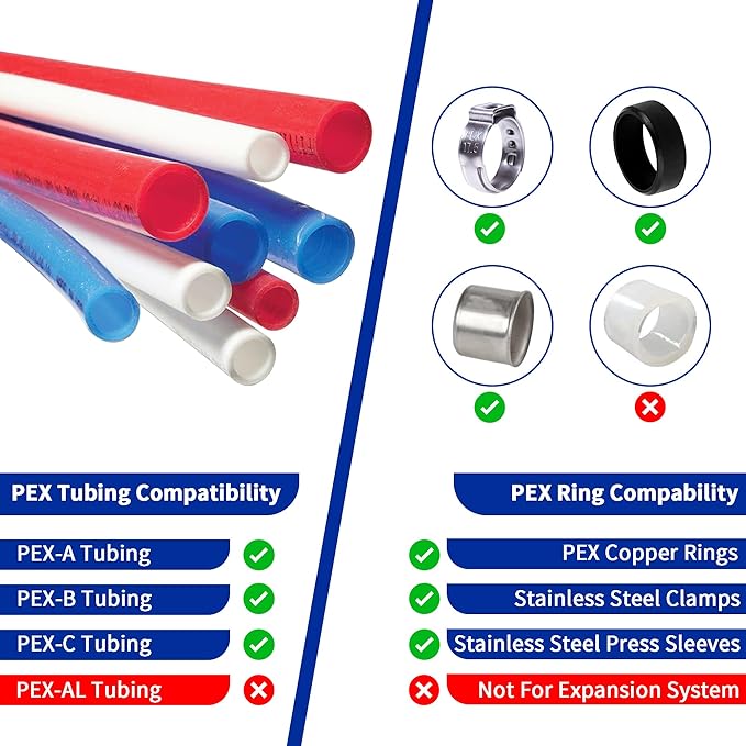 (20 Pack) Lidertik 1/2 inch PEX-B Crimp Ball Valve Shut Off Valve 1/4 Turn Valve LI-QF1-1807-0.5(20 PCS)