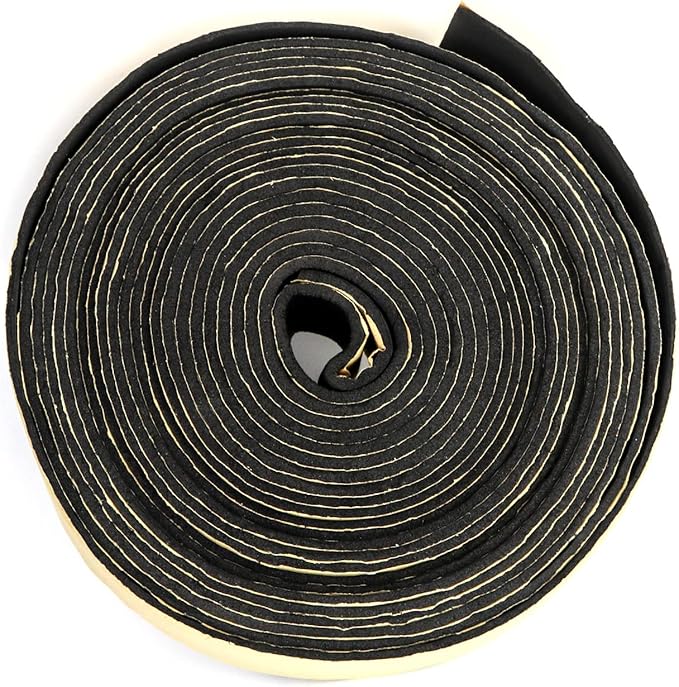 QWORK Pipe Wrap Insulation, 2 Pack Waterproof Foam Insulation Tape Adhesive for Hot or Cold Pipes, 33 Ft Long x 2 Inch Wide x 1/8 Inch Thick