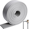 16.4 Ft x 3.2 inch Water Pipe Insulation Tape-Weather Resistant Foam Pipe Insulation Wrap for Winter Cold Hot Water Pipe-Self Adhesive Tube Insulation Wrap for Winter Freeze Protection (Grey)